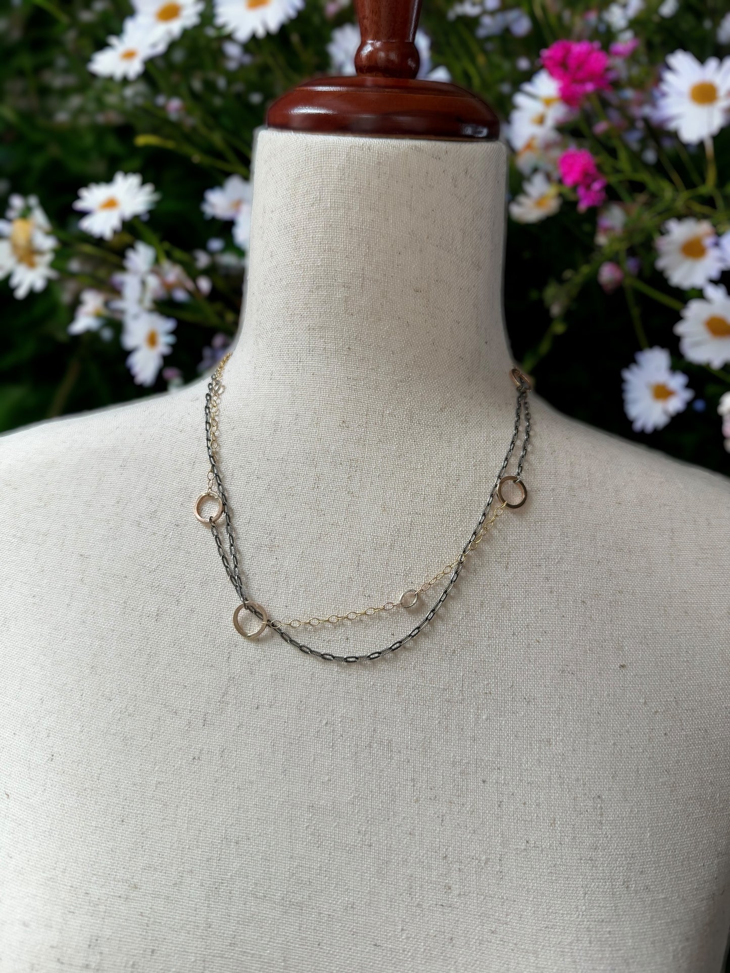 XL Gold and Silver Mixed Metal Chain