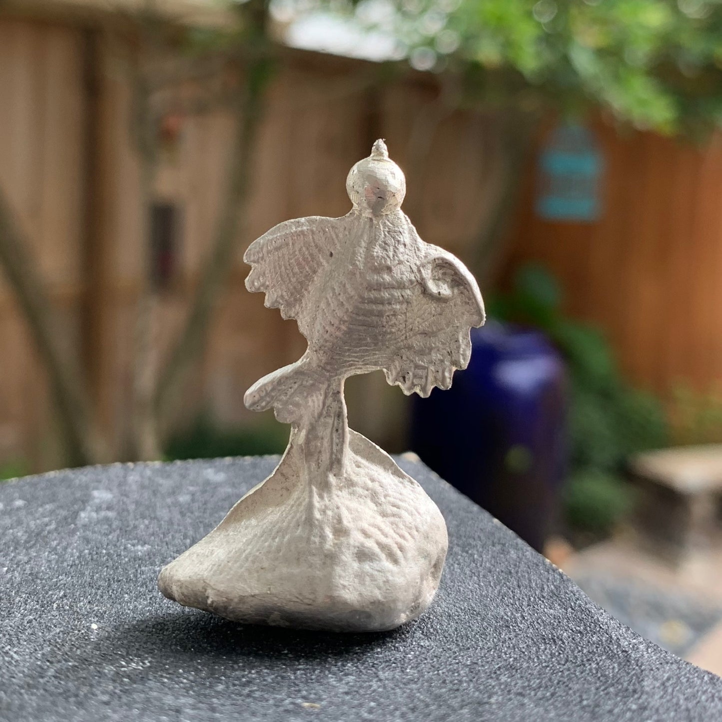 Cuttle Bone Cast Sterling Silver Pendant (Heart or Circle)