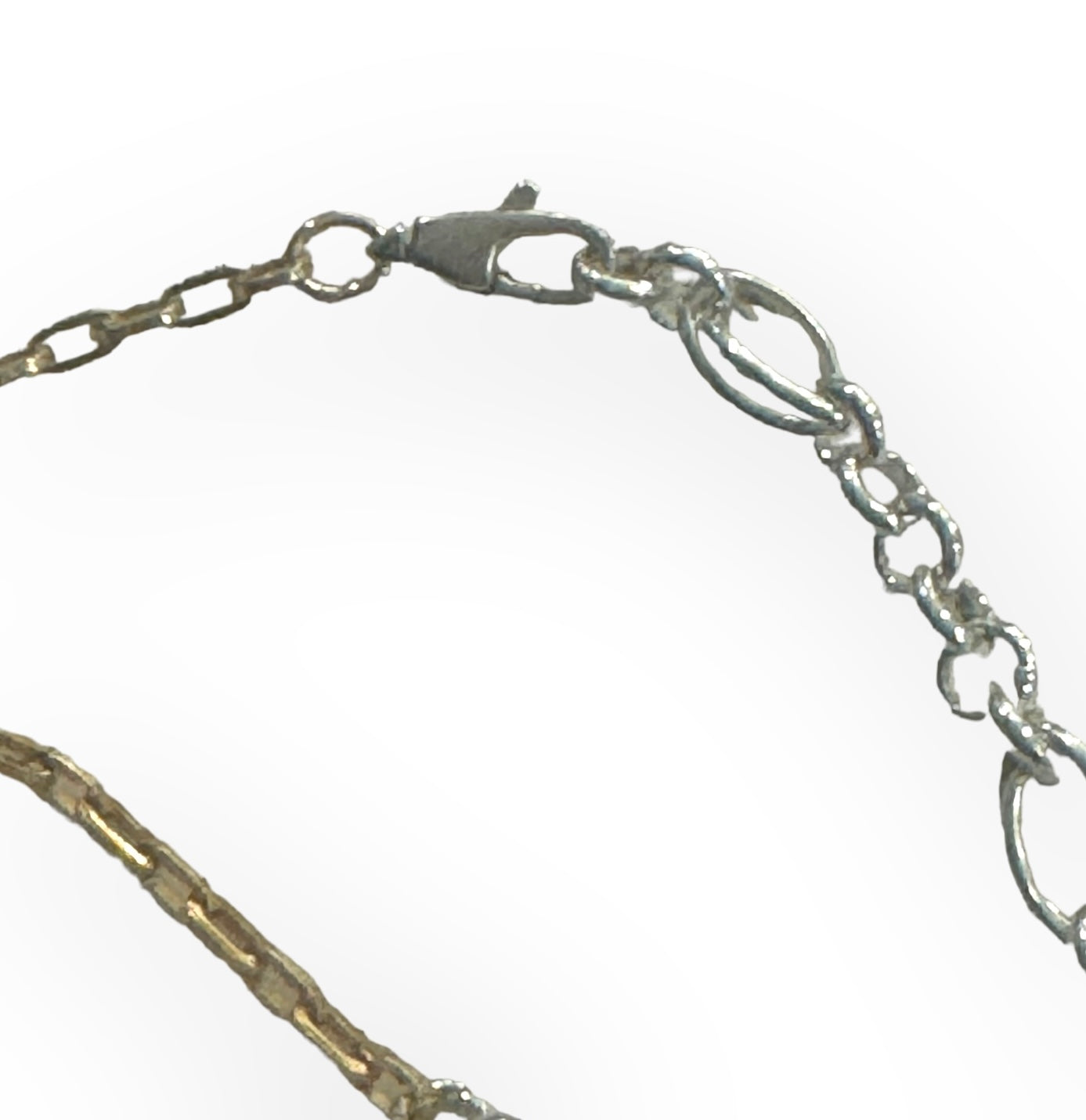 Mixed Media Sterling and 14kGF Long Chain