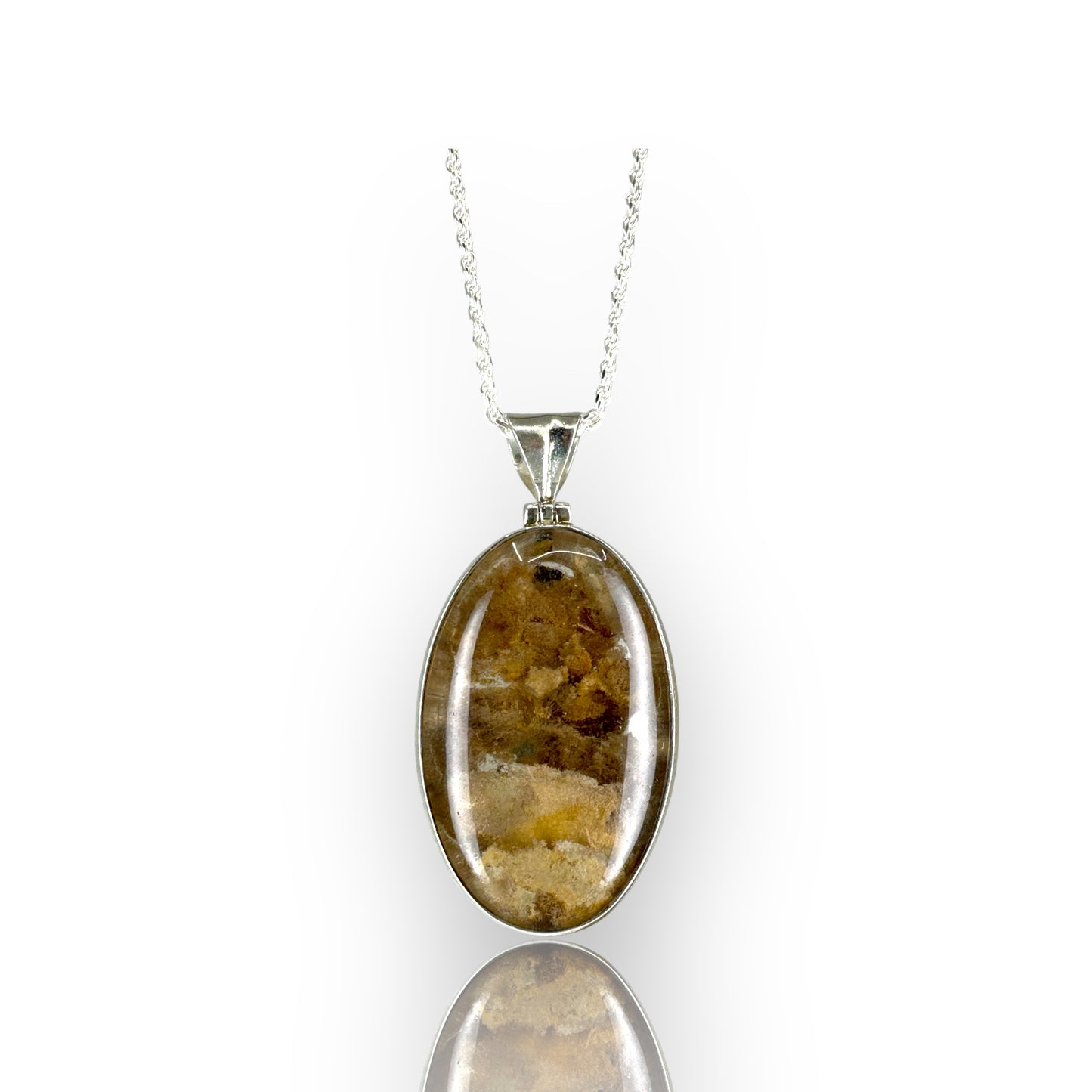 Large Garden Quartz Pendant/ Necklace