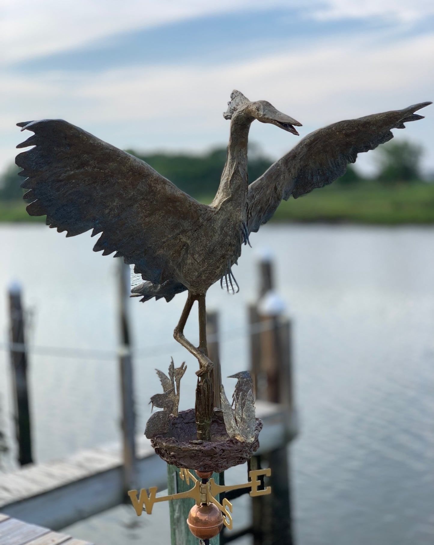 Great Blue Heron Sculpture