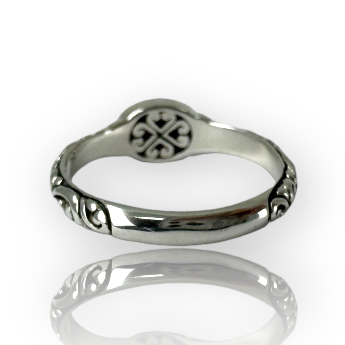 Dainty Sterling and Turquoise Cast Ring