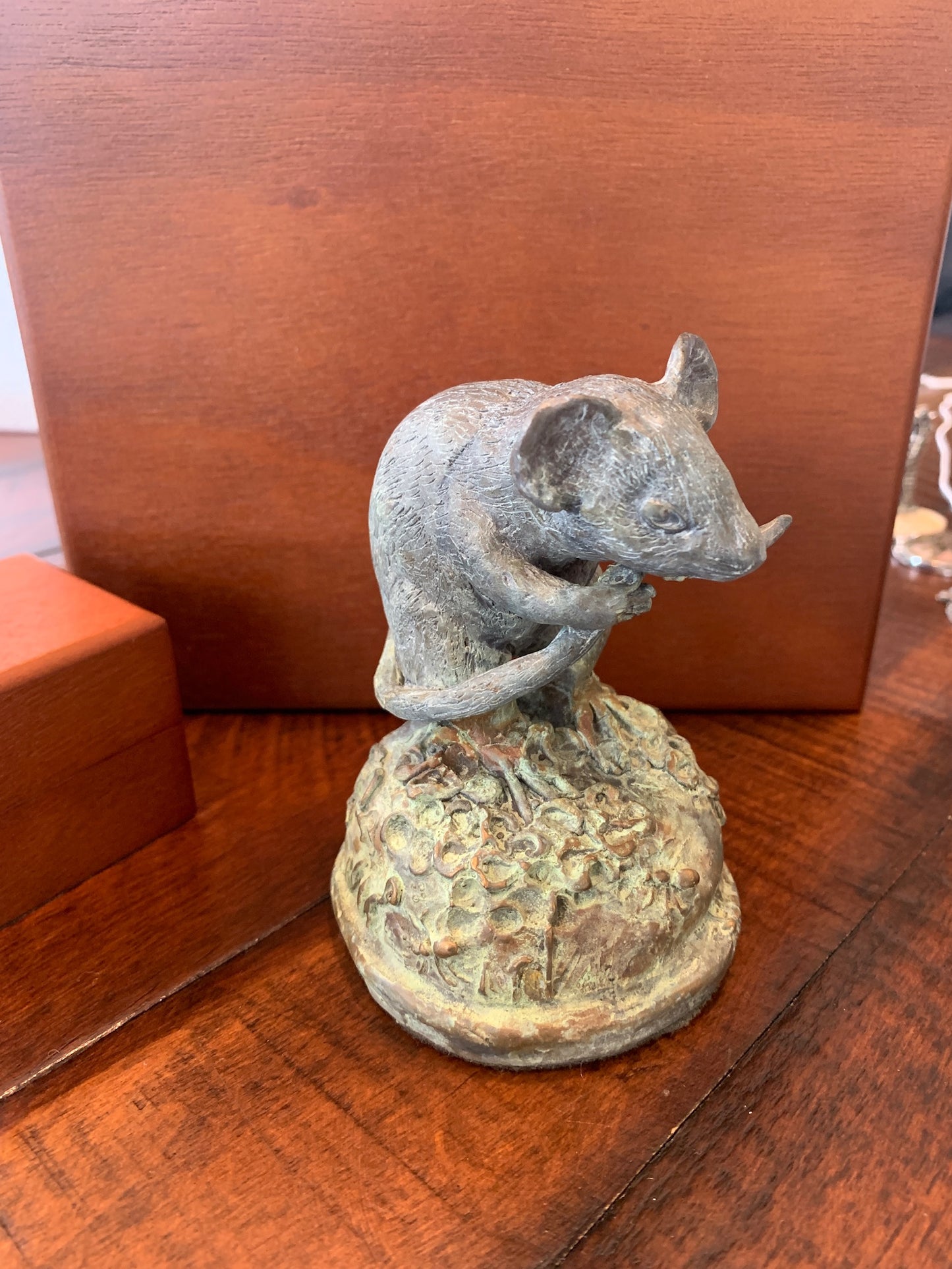 Bronze Mouse Sculpture