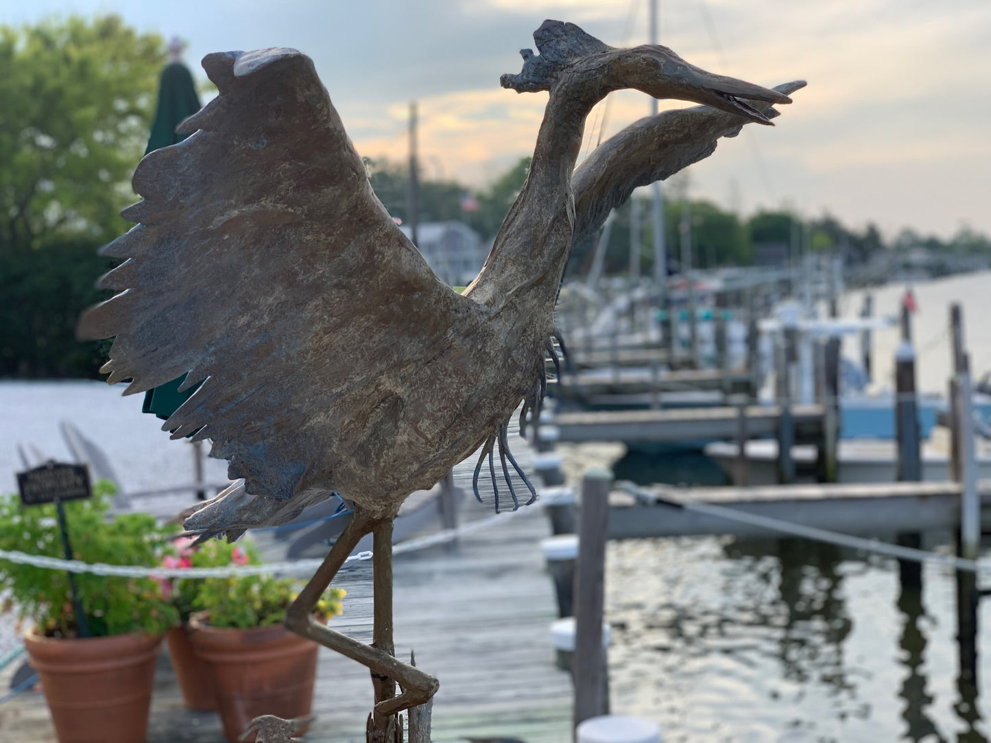 Great Blue Heron Sculpture