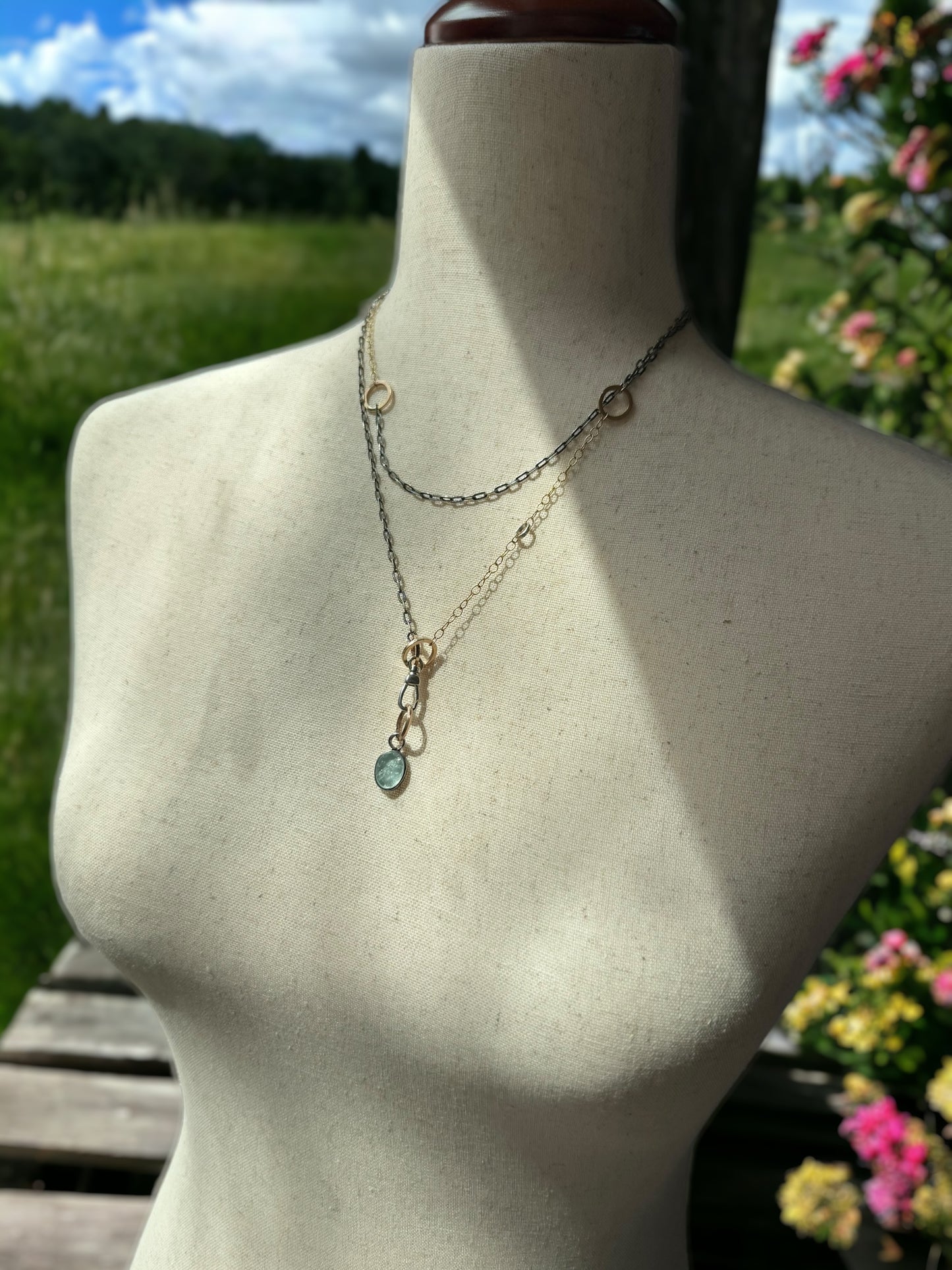 Aquamarine Slice Charm