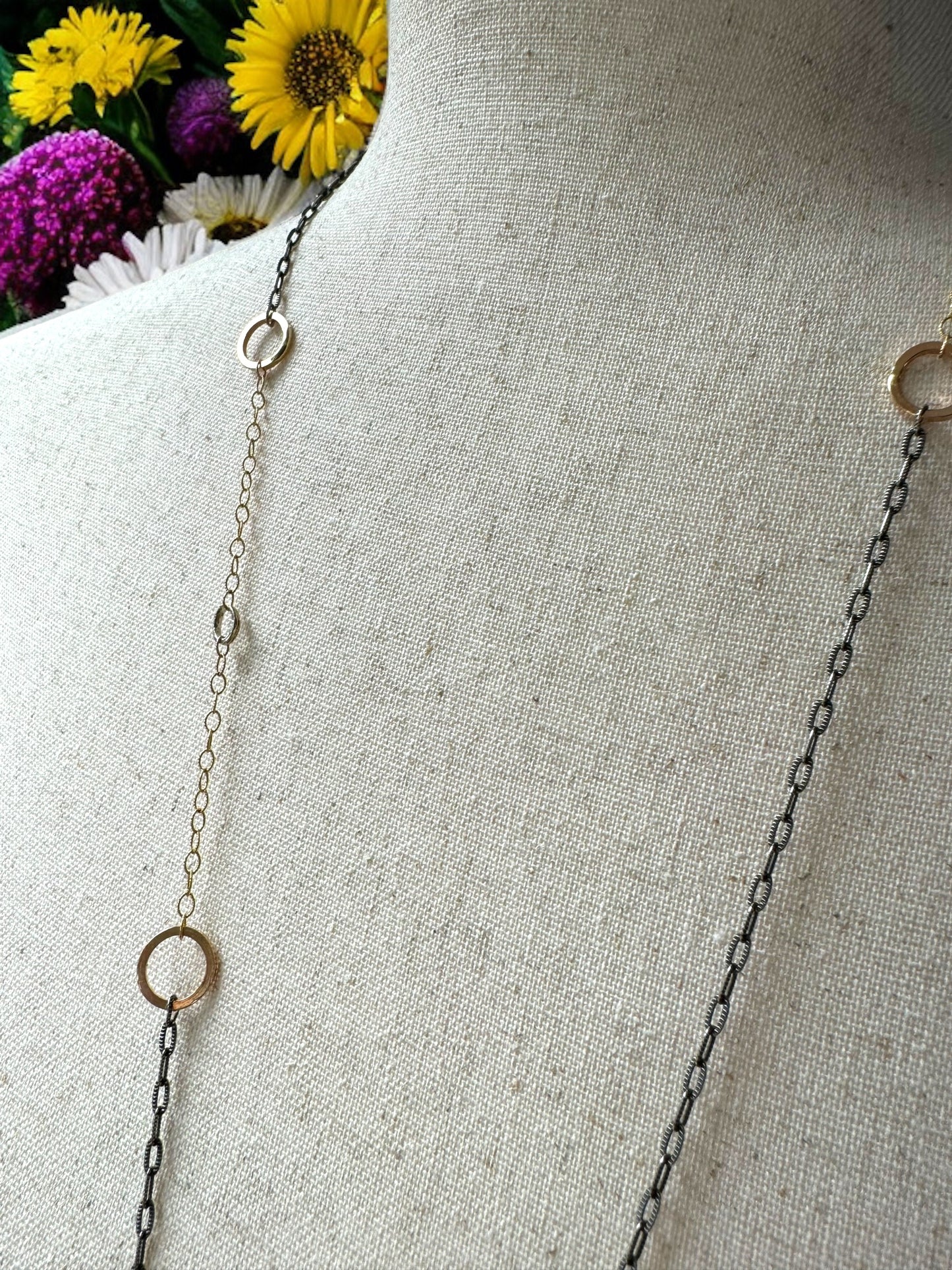 XL Gold and Silver Mixed Metal Chain