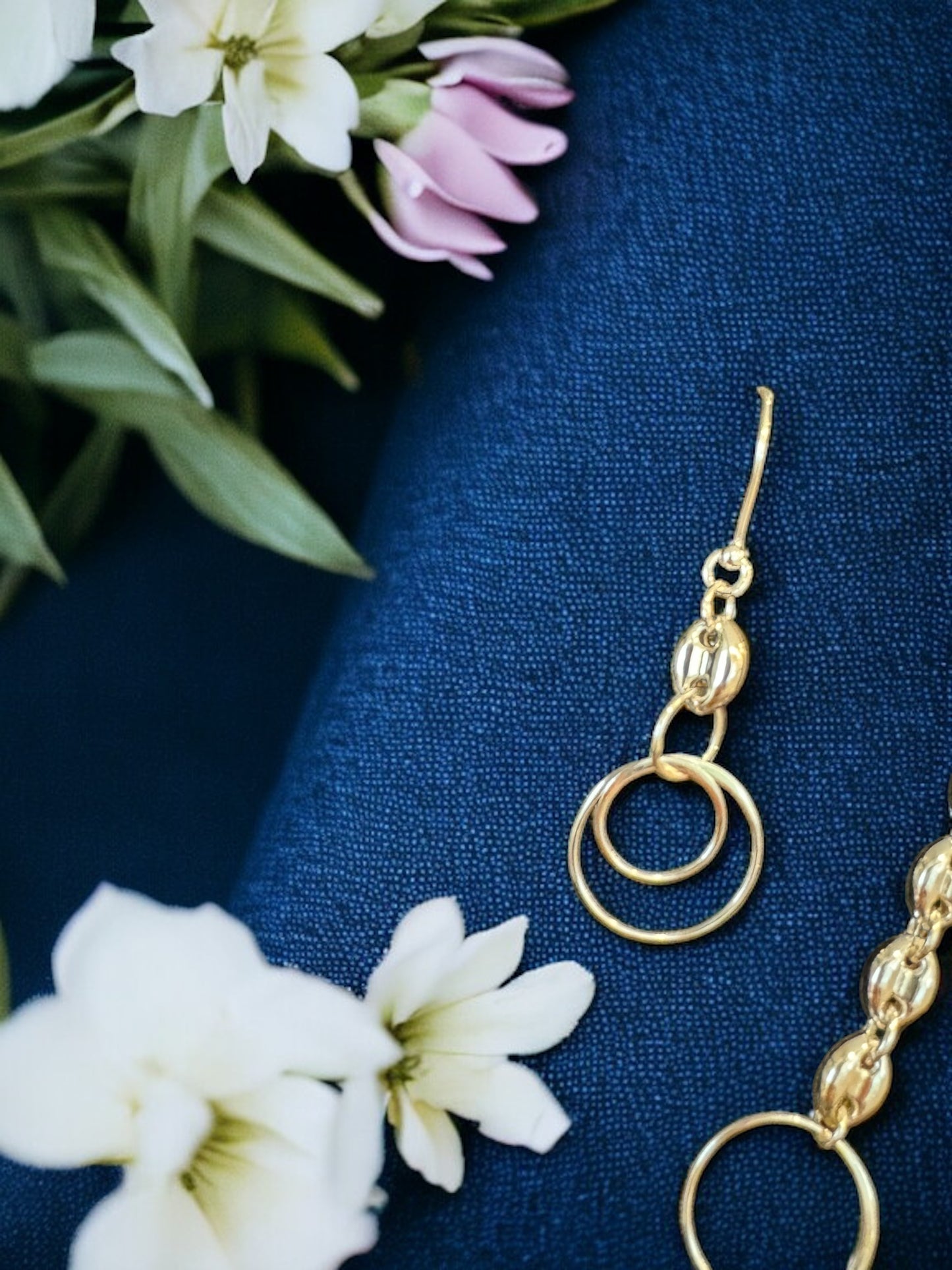Sterling Silver Anchor Chain and Round Link Set