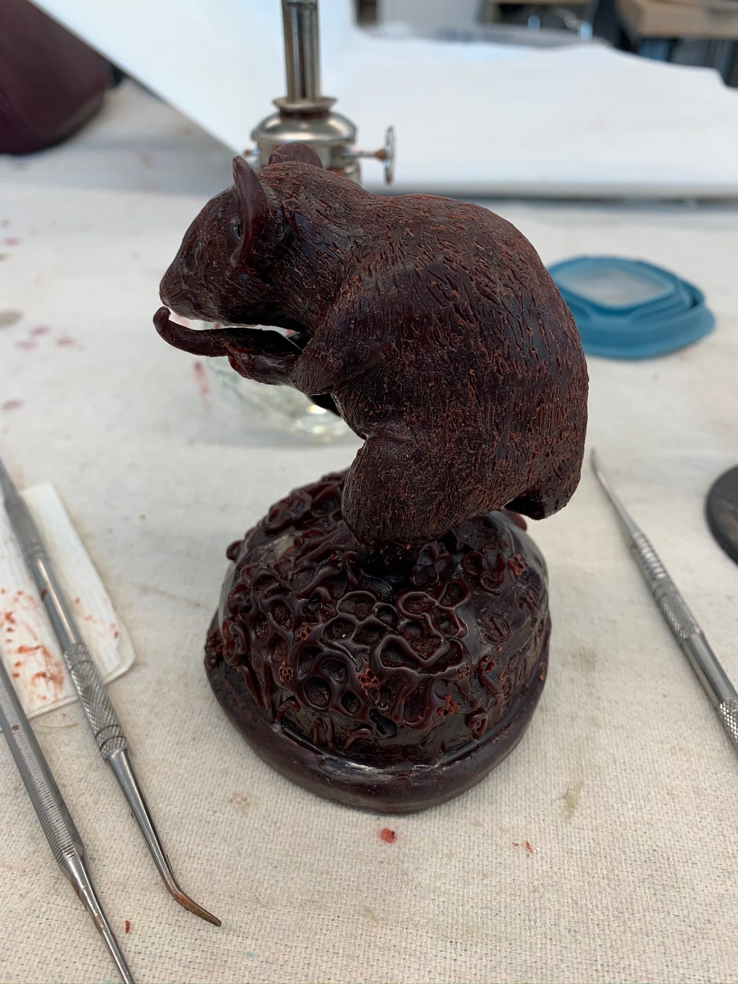 Bronze Mouse Sculpture