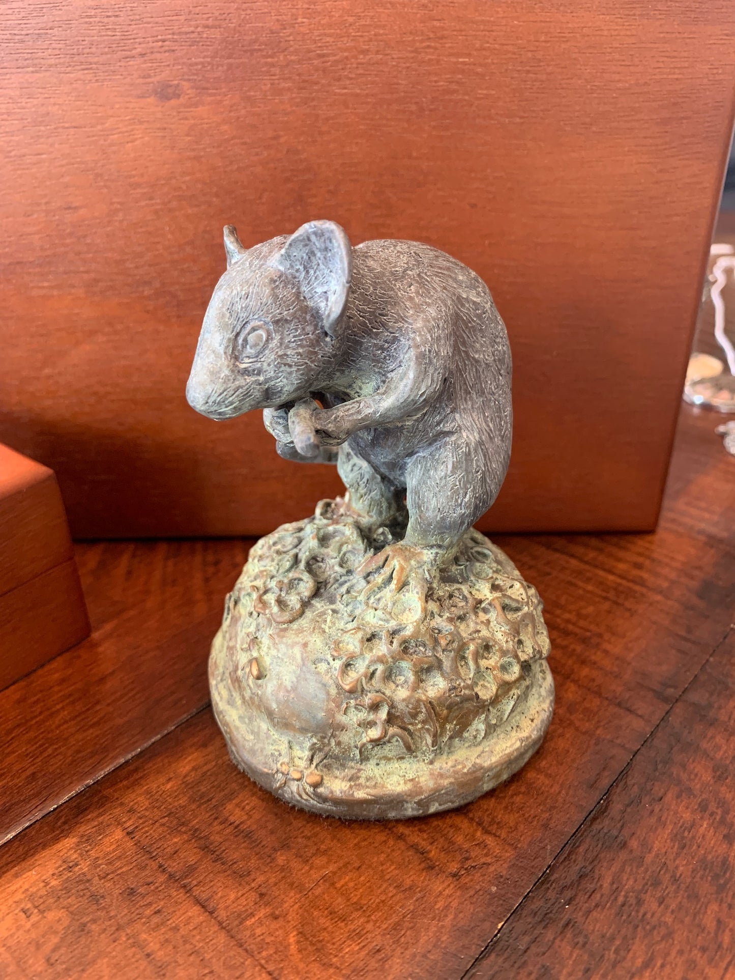 Bronze Mouse Sculpture