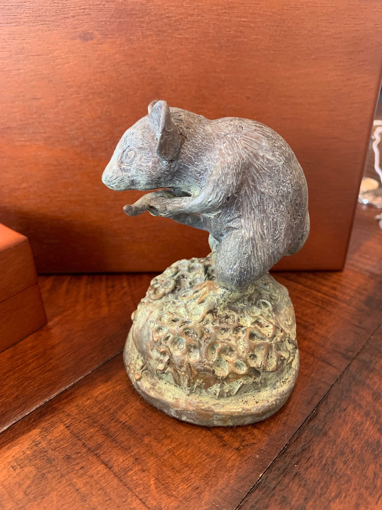 Bronze Mouse Sculpture