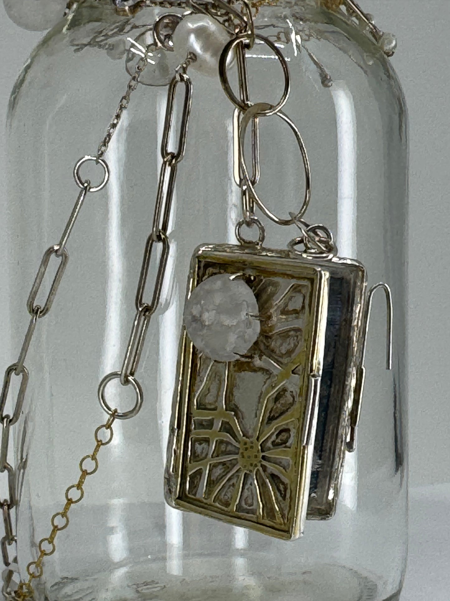 Dandelion Wish Locket Necklace