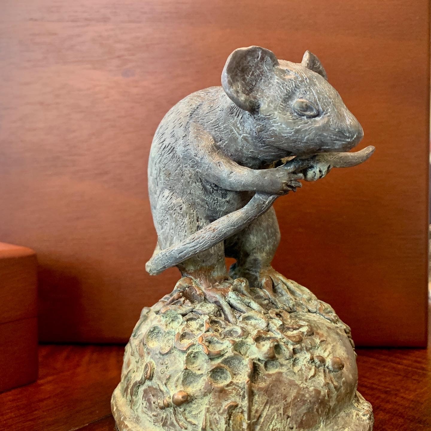 Bronze Mouse Sculpture