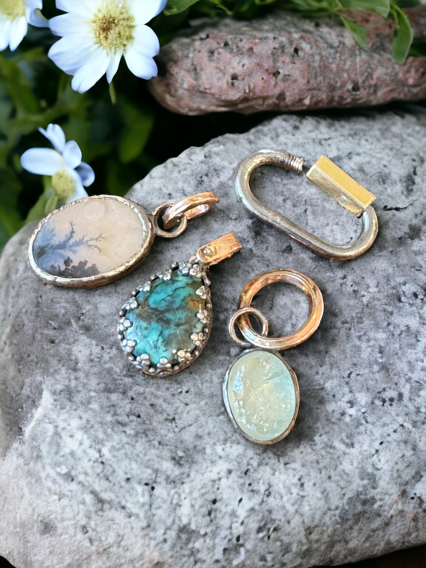 Aquamarine Slice Charm