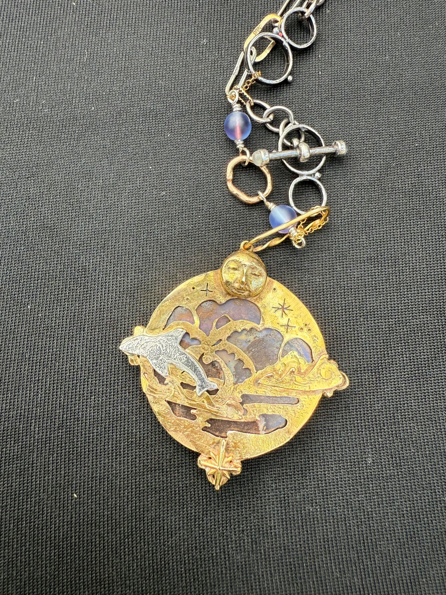 Australian Boulder Opal in 14k