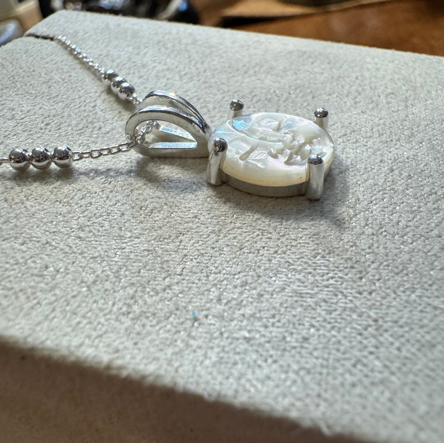 Celestial Delicate Double Moon Face Pendant