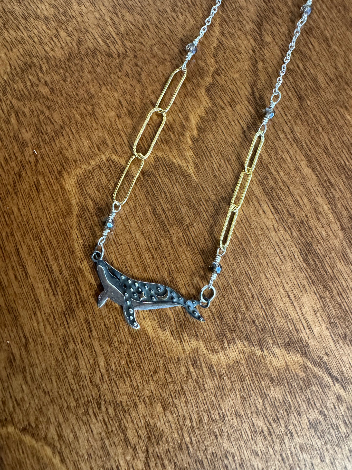 Celestial Whale Festoon Necklace