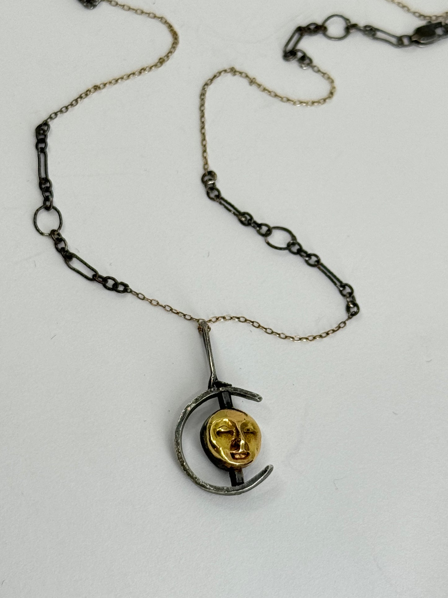 Celestial 18k Sun & Moon Spinner