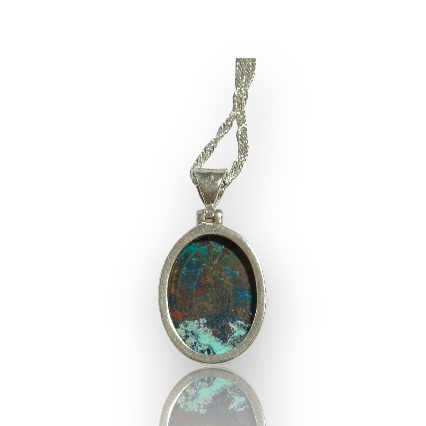 Azurite, Malachite and Chrysocolla Pendant