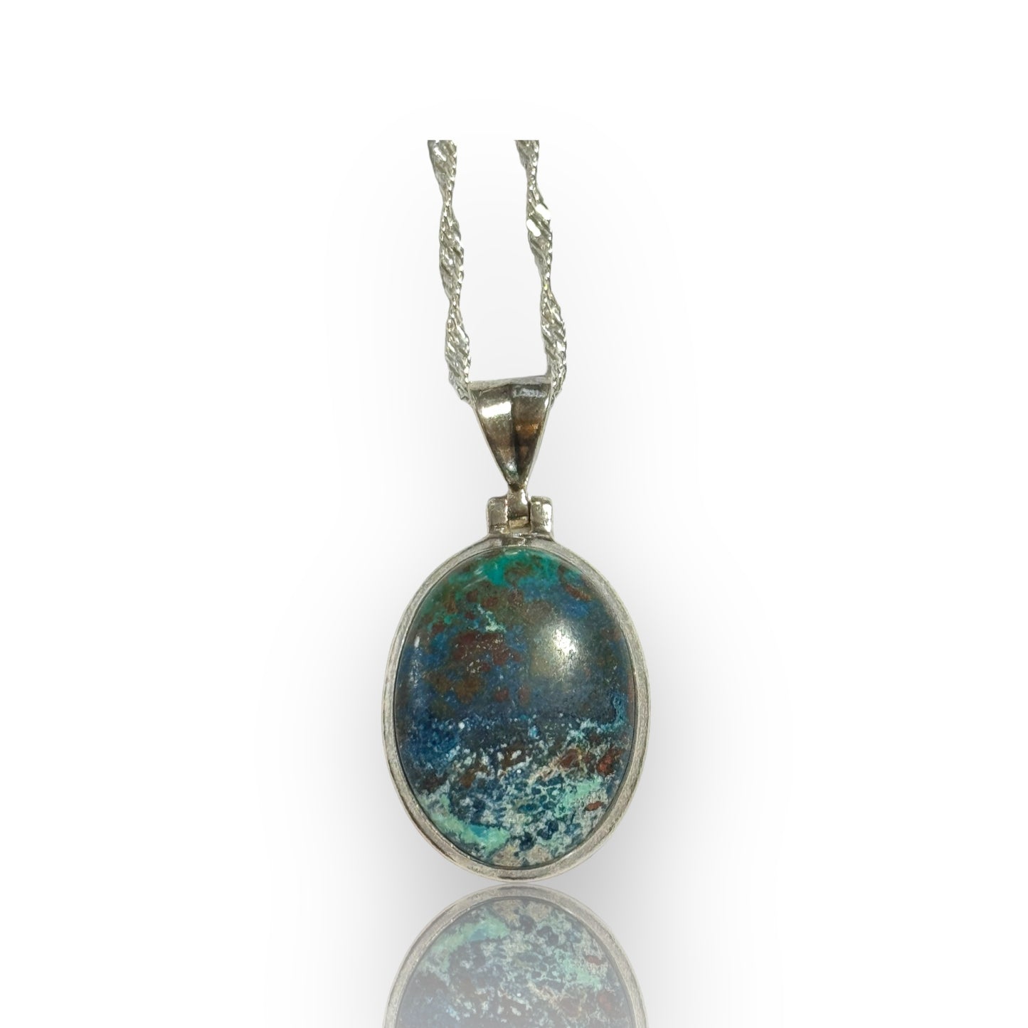 Azurite, Malachite and Chrysocolla Pendant