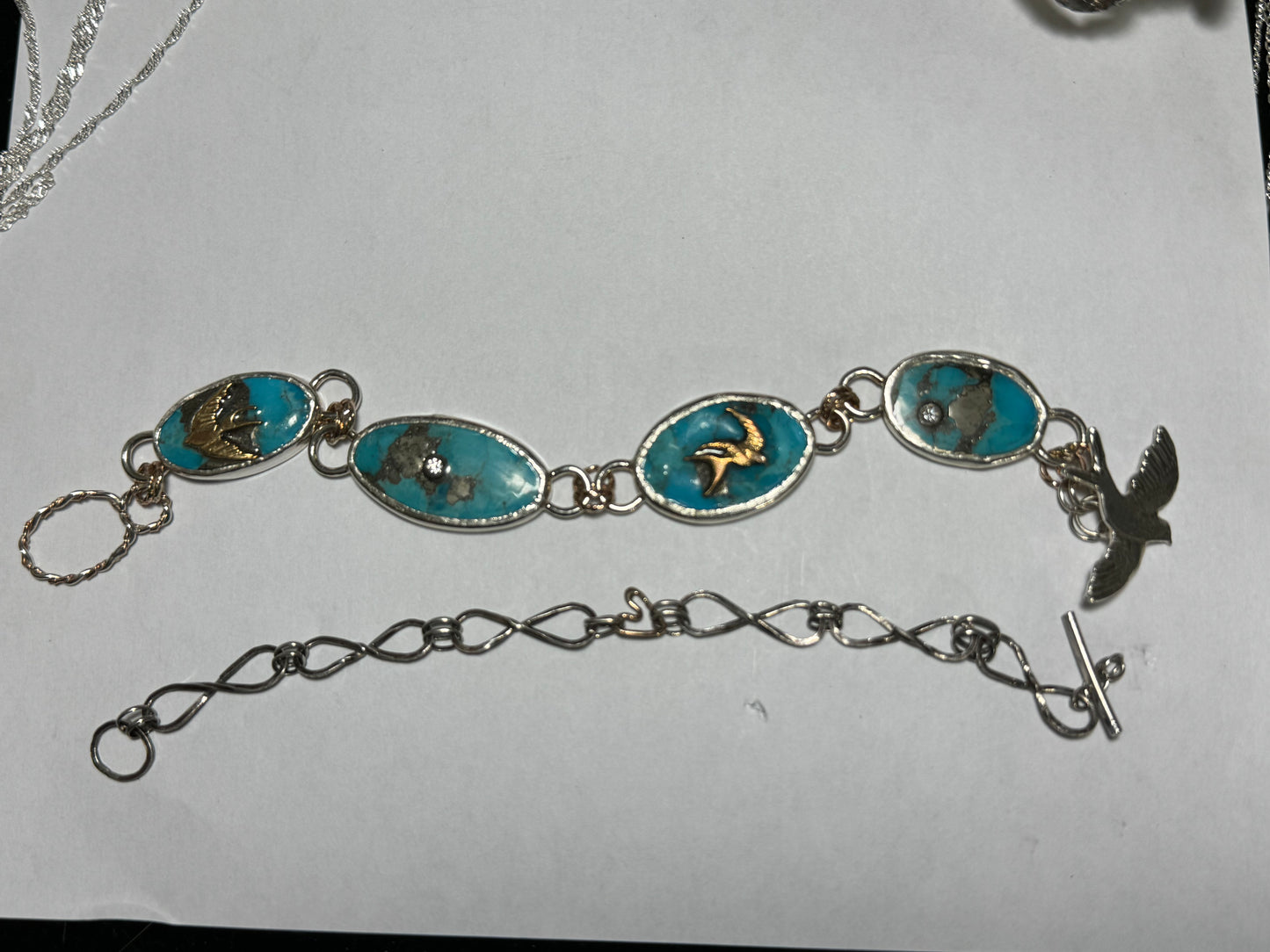 Turquoise Swallow Bracelet