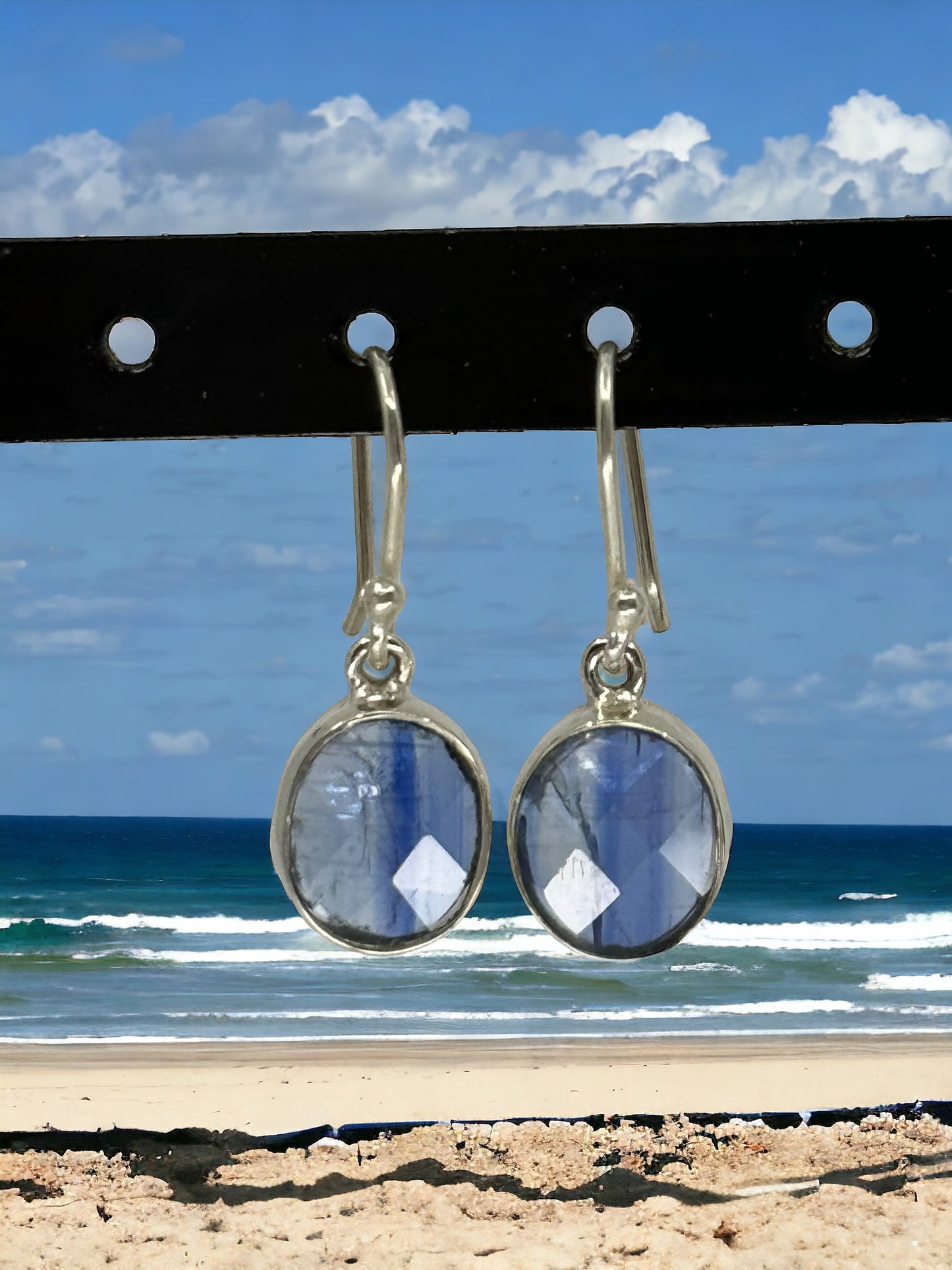 Faceted Kyanite Earrings