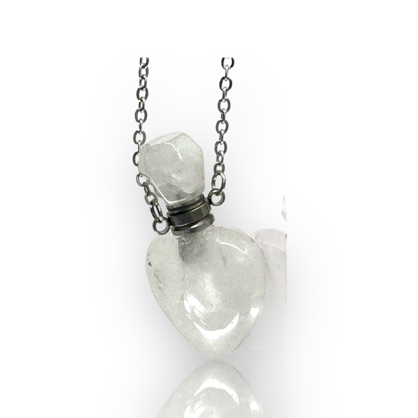Semi Precious Stone Bottle Necklace