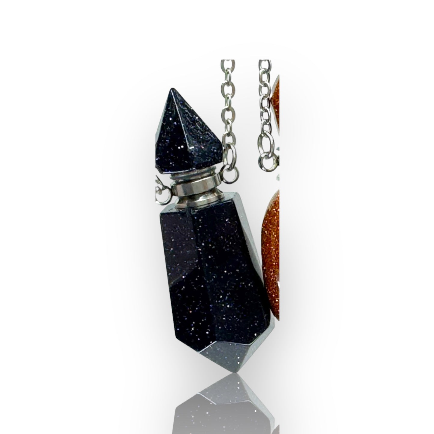 Semi Precious Stone Bottle Necklace