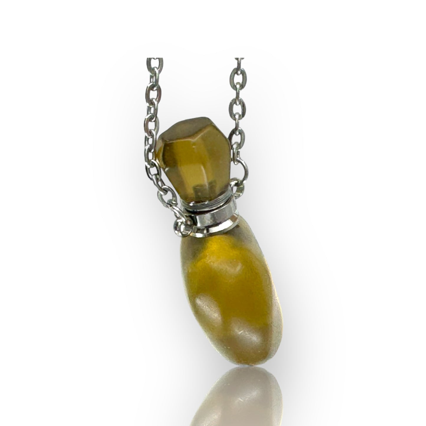 Semi Precious Stone Bottle Necklace
