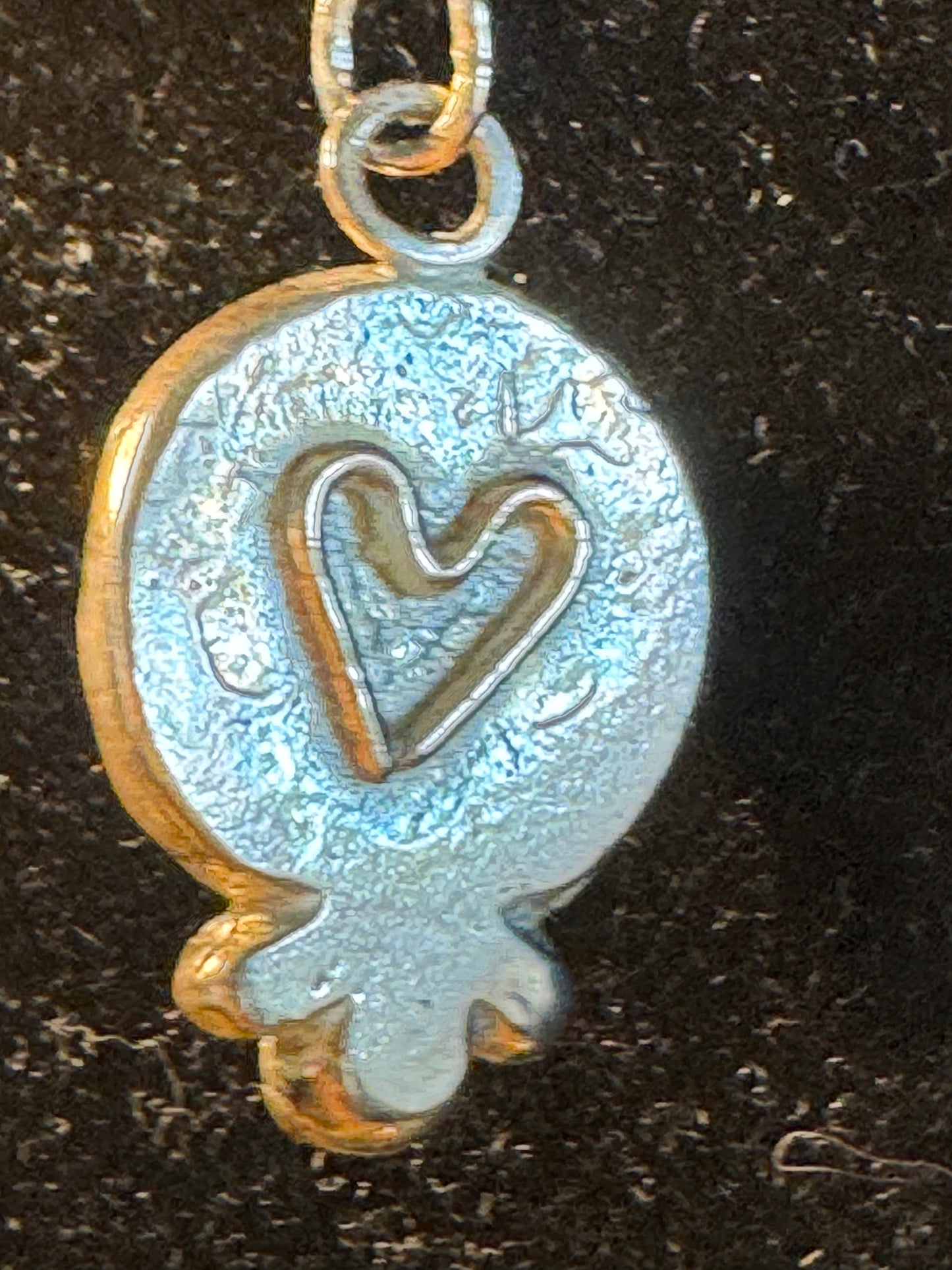 Celestial Mother of Pearl Moon Double-Face Pendant