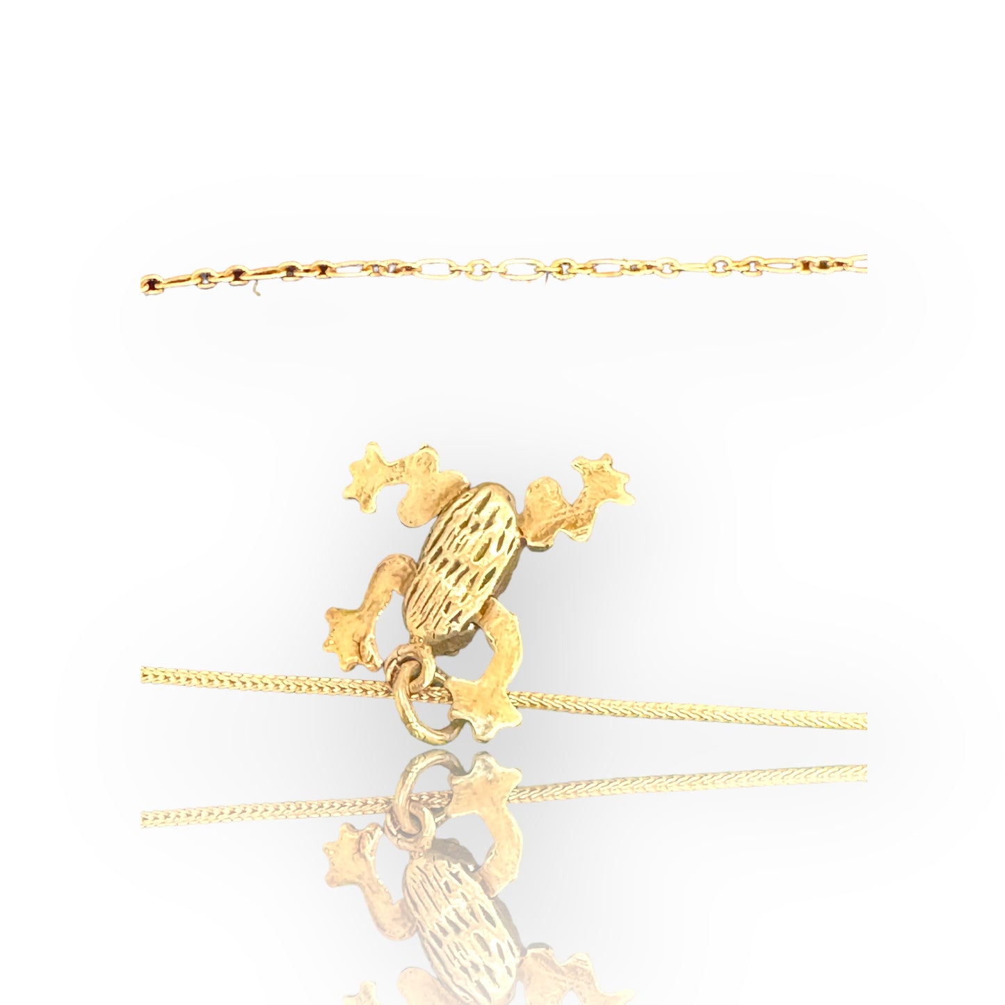 Sterling Silver Moving Frog Pendant
