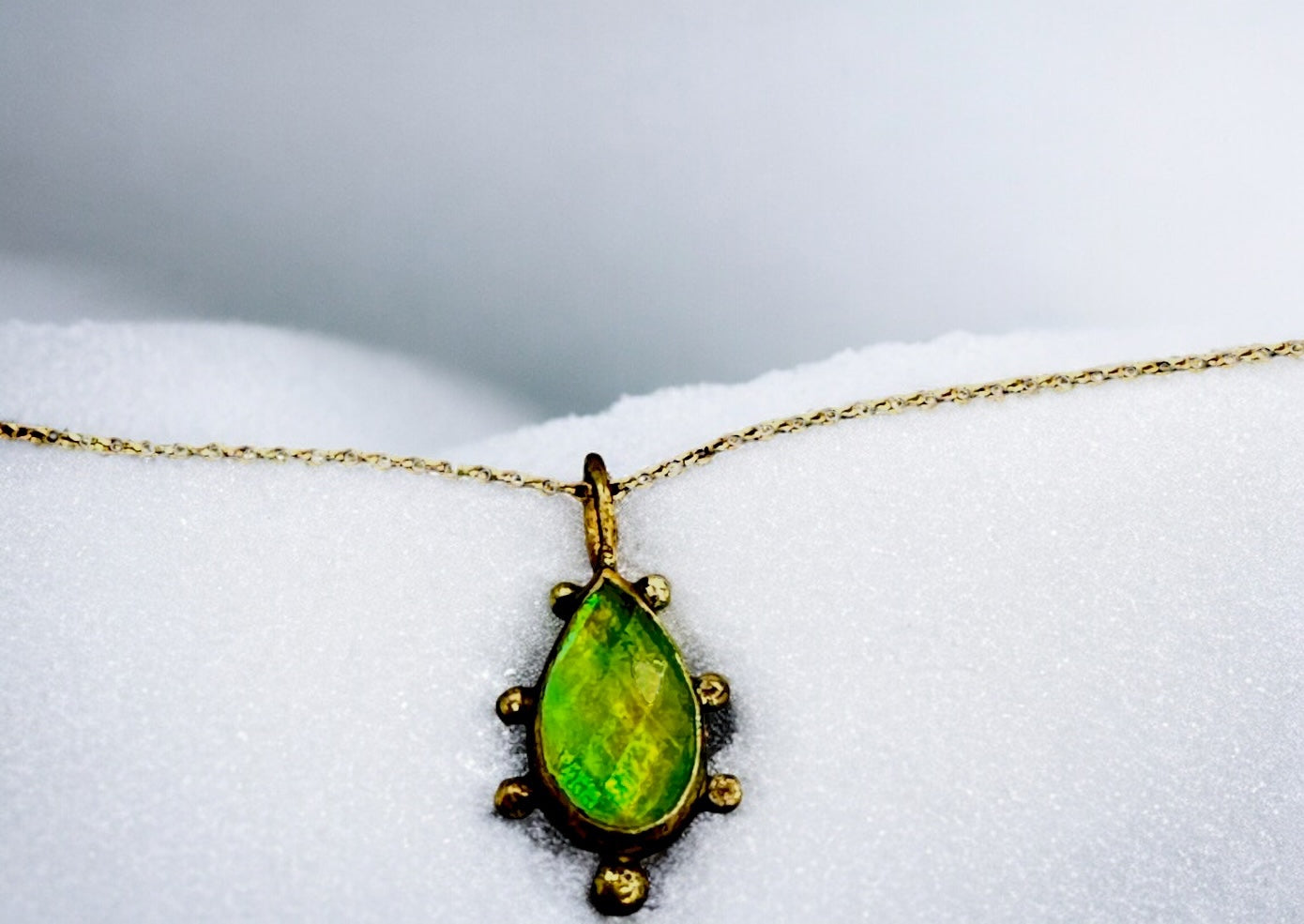 Mystic Topaz Snowflake Pendant