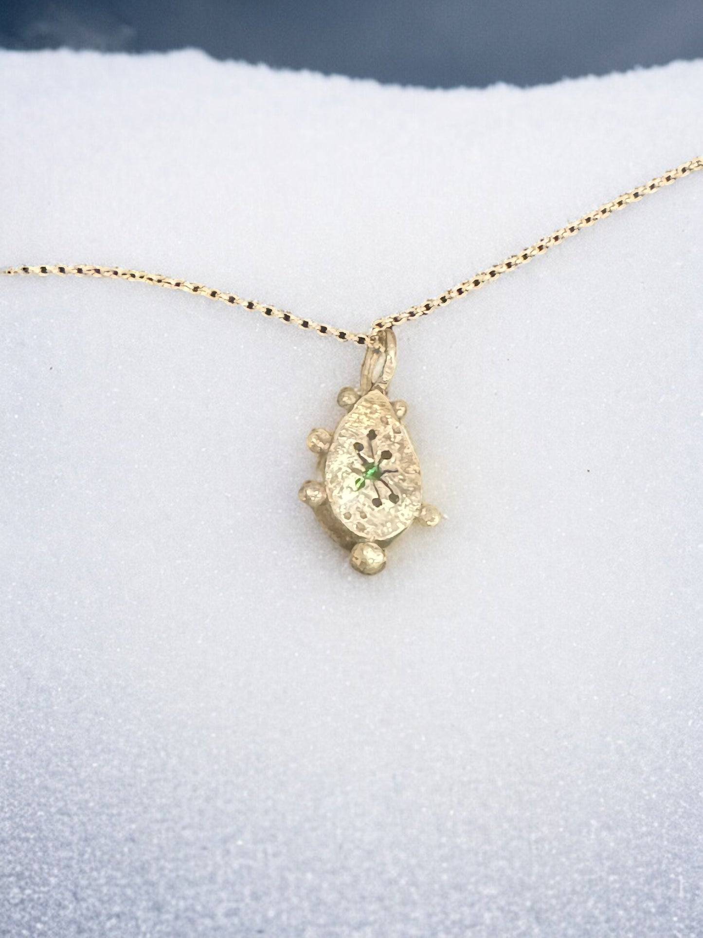 Mystic Topaz Snowflake Pendant