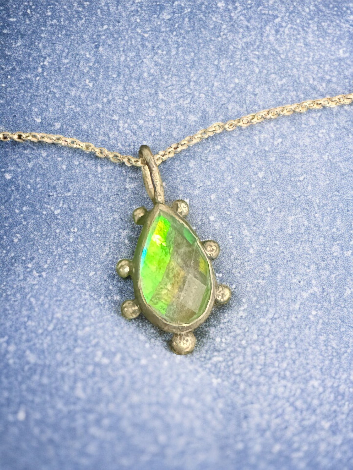 Mystic Topaz Snowflake Pendant