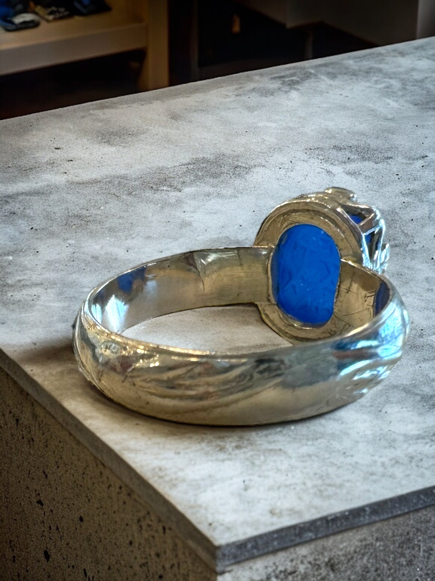 Scarab Oval Ring