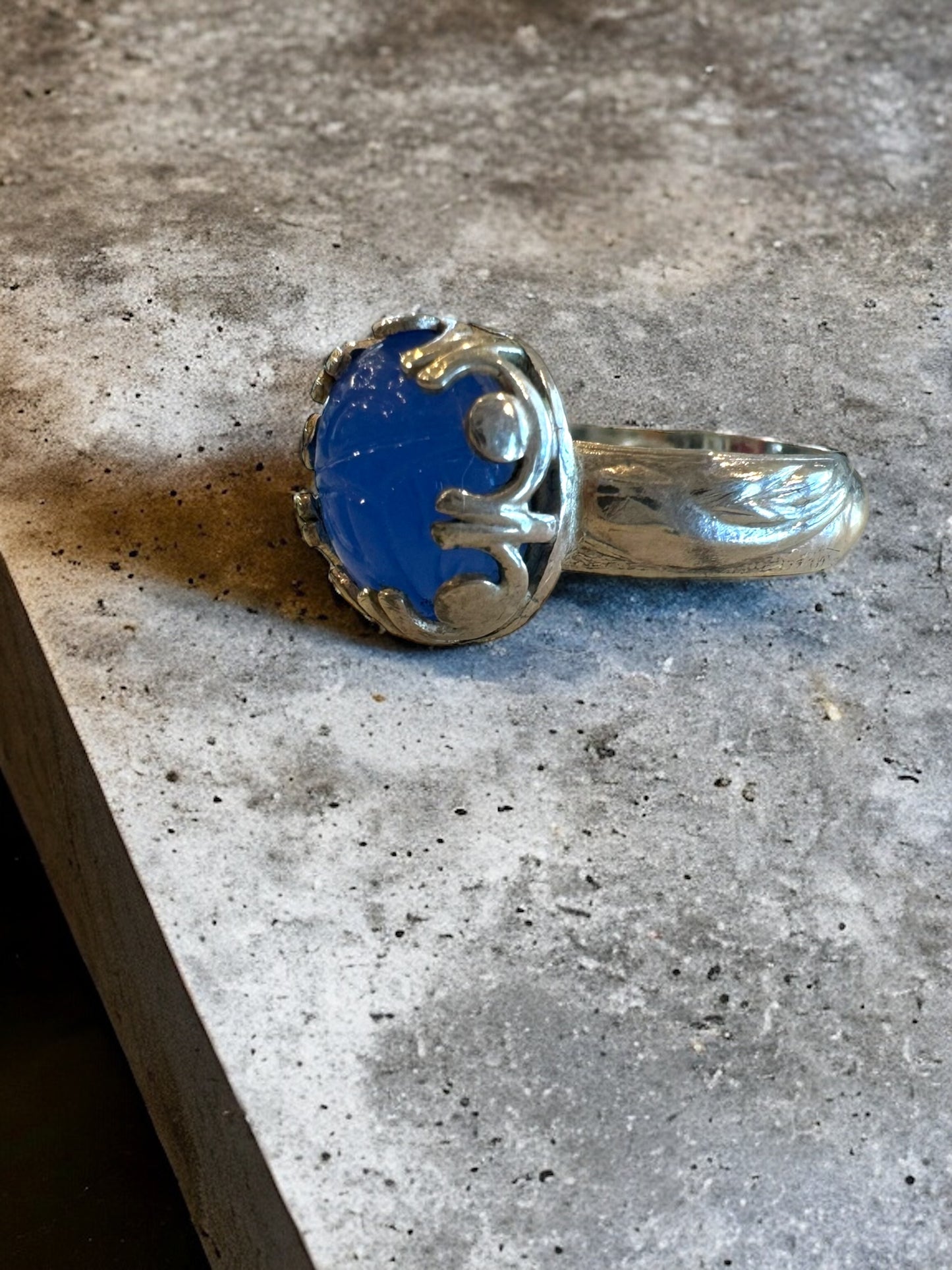 Scarab Oval Ring