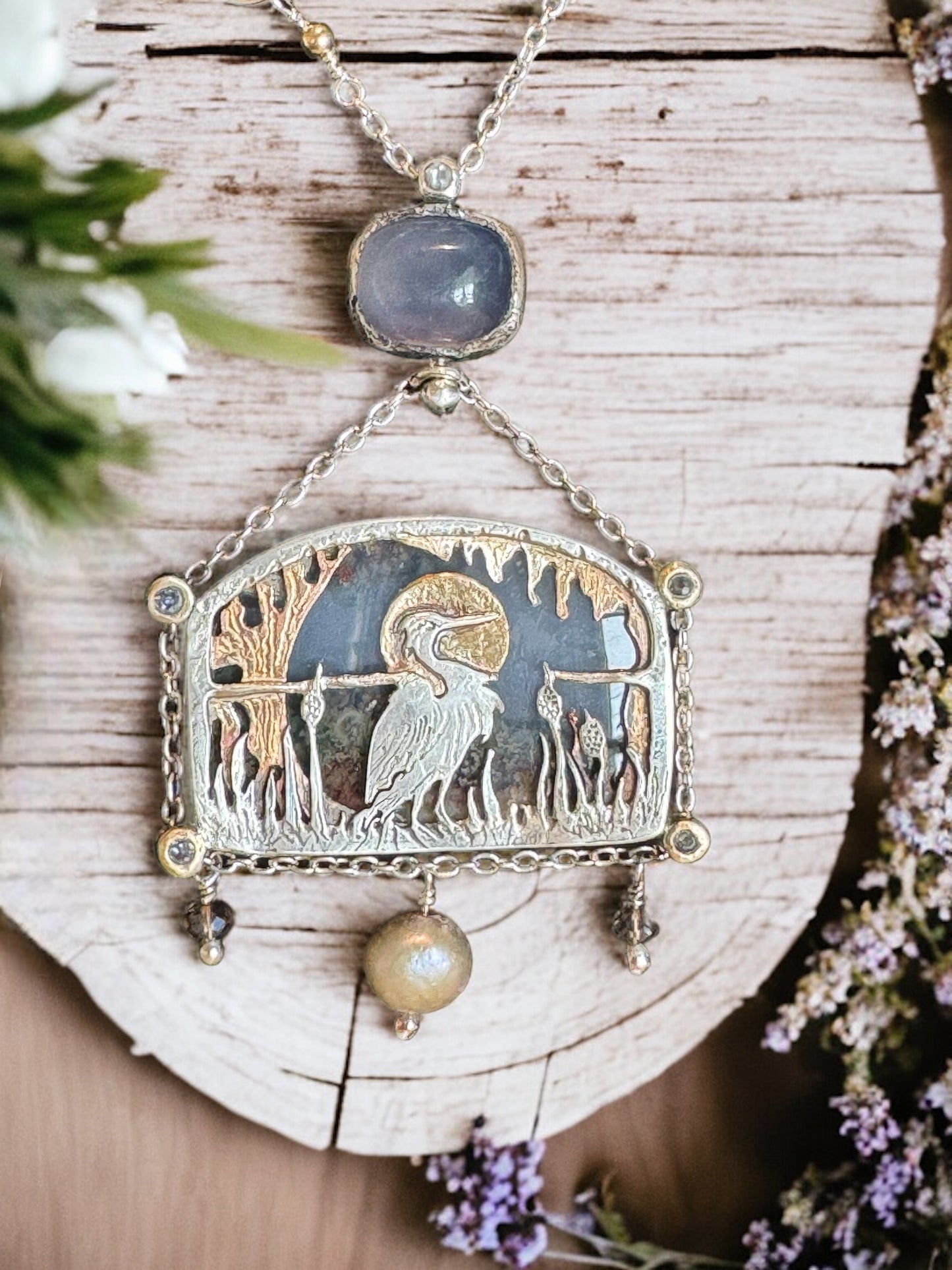 Great Blue Heron Neclace