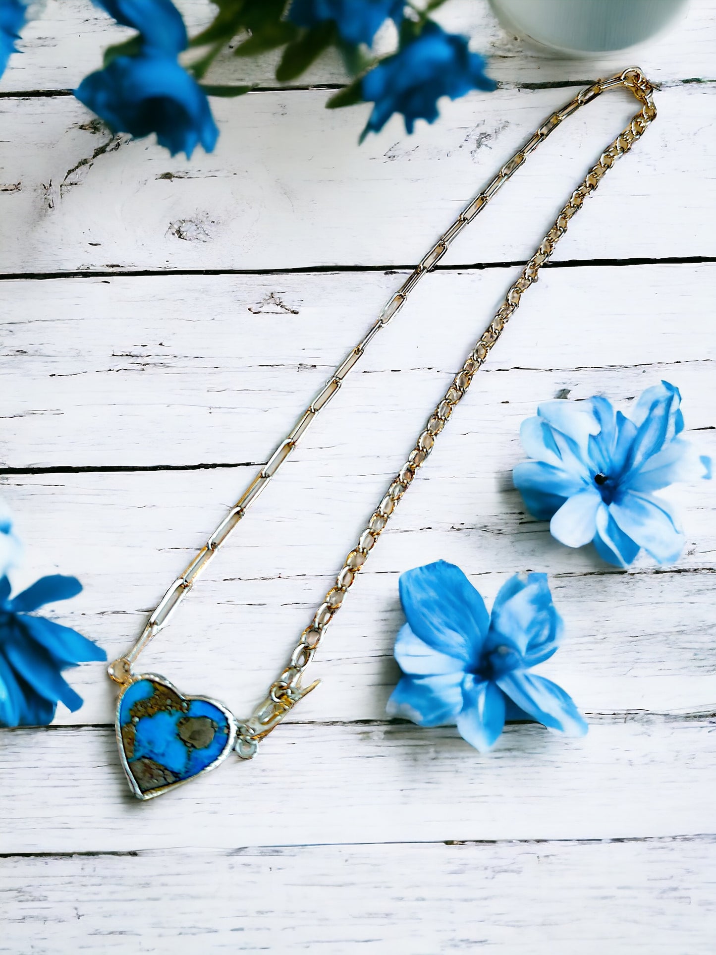 Turquoise Heart Necklace