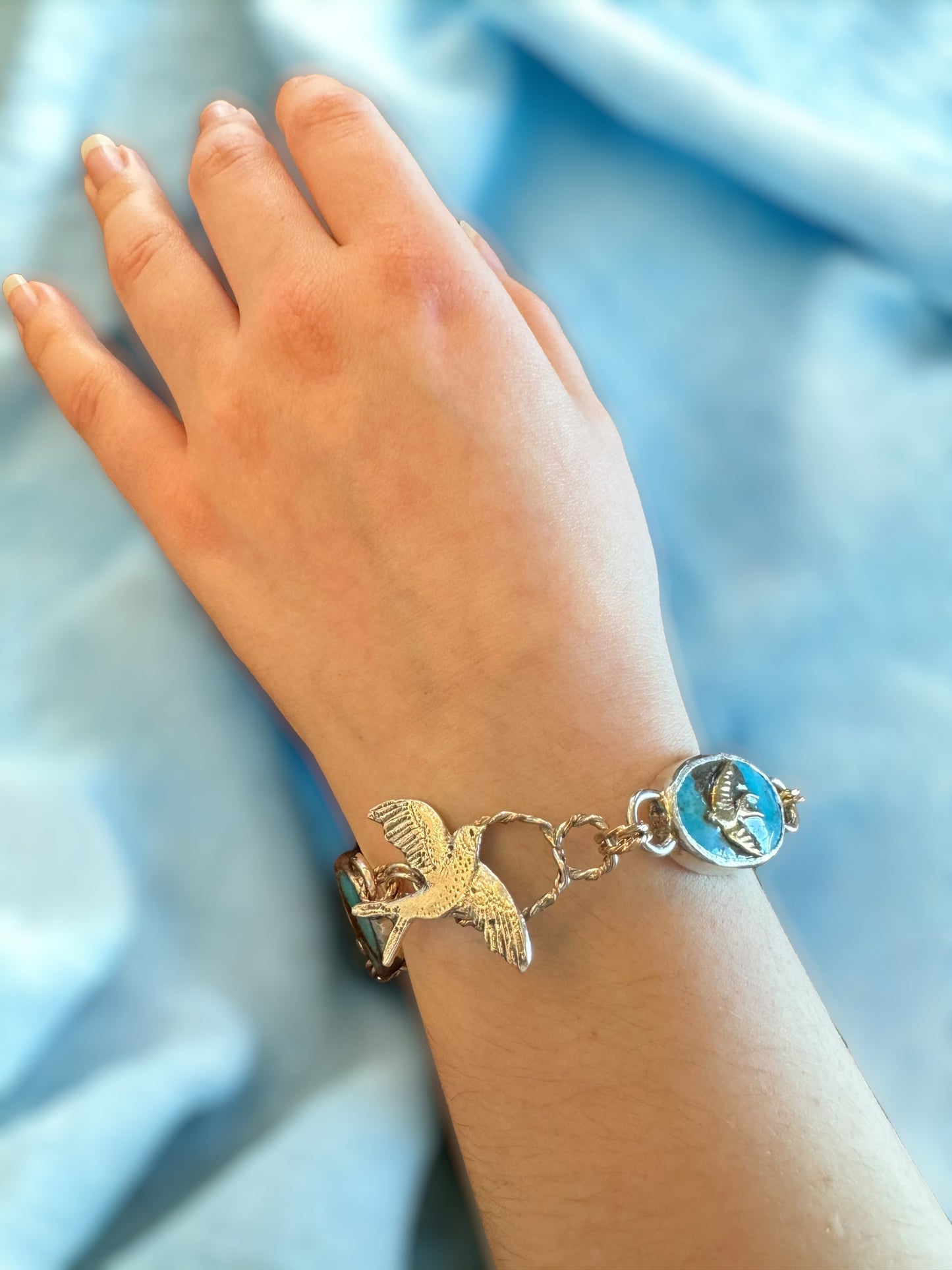 Turquoise Swallow Bracelet