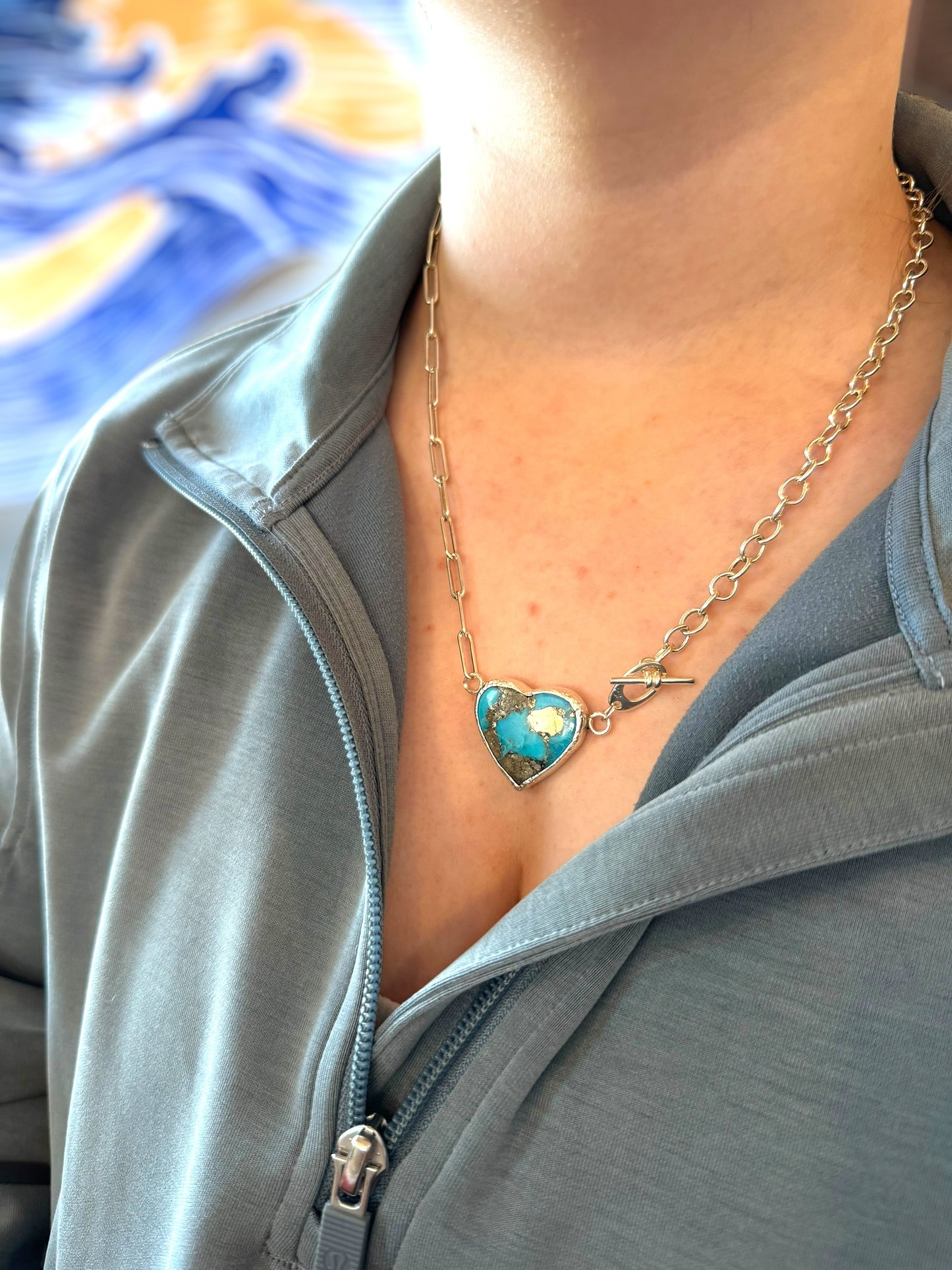 Turquoise Heart Necklace