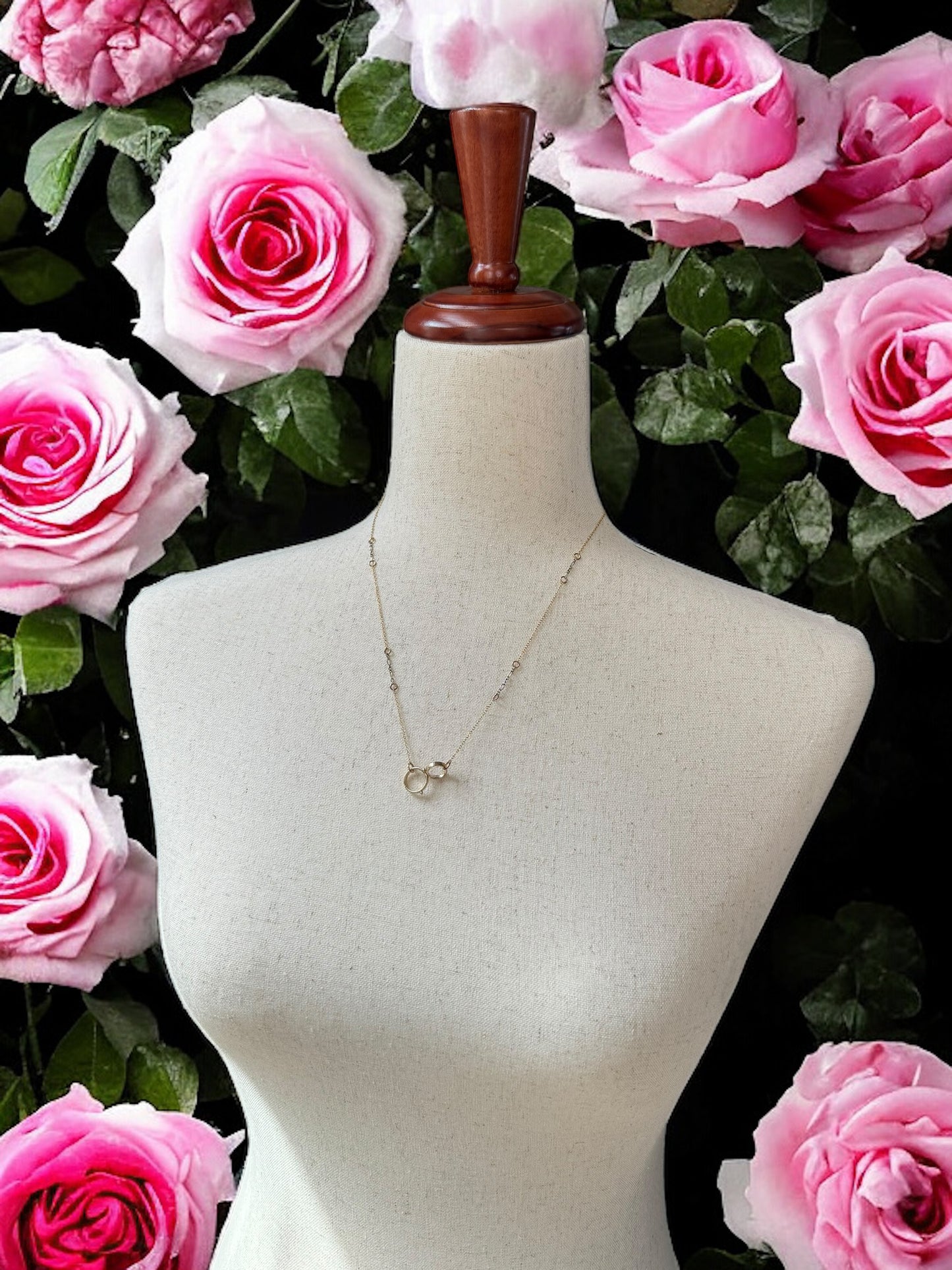 Double Link Gold Necklace