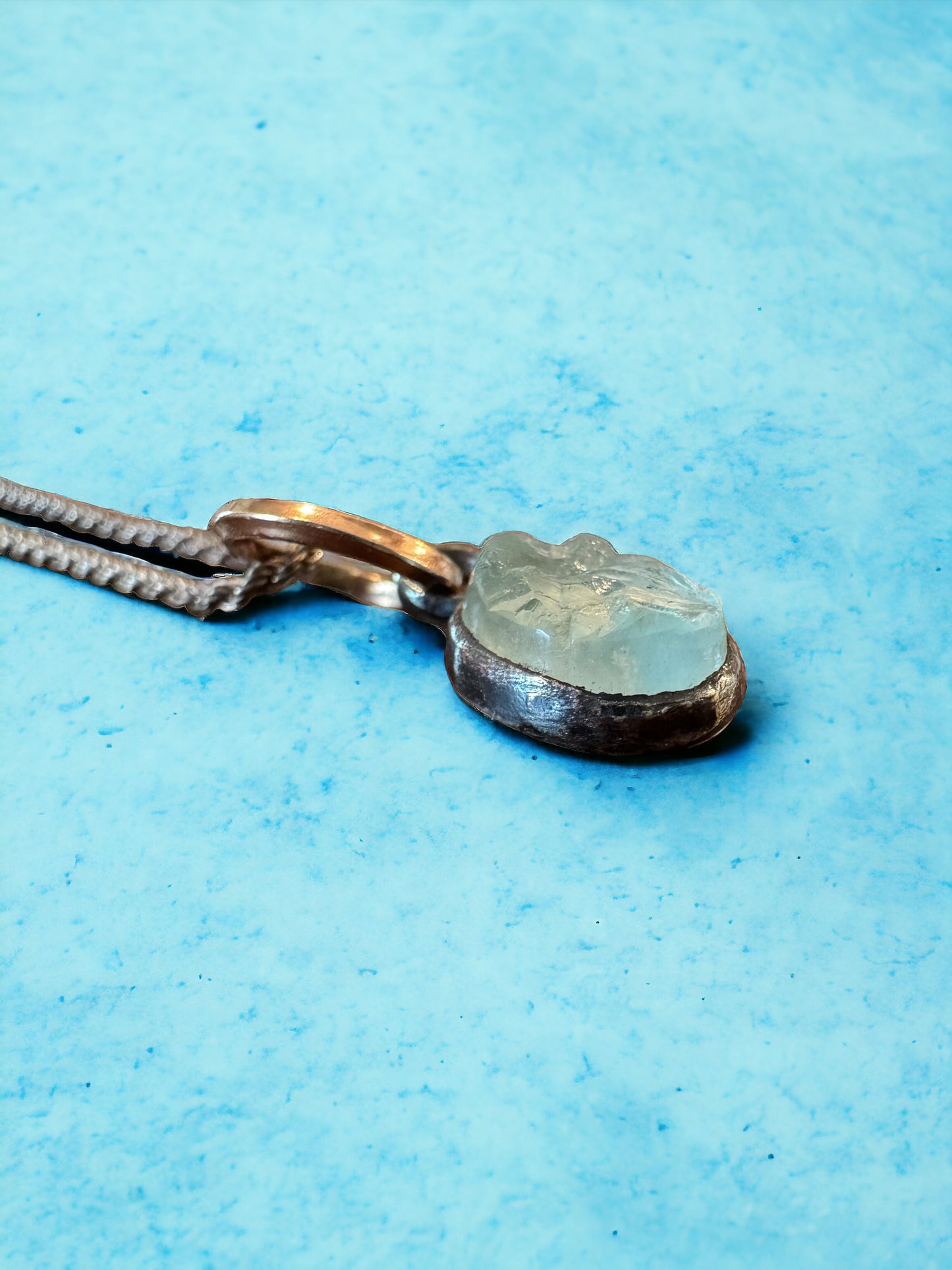 Aquamarine Slice Charm