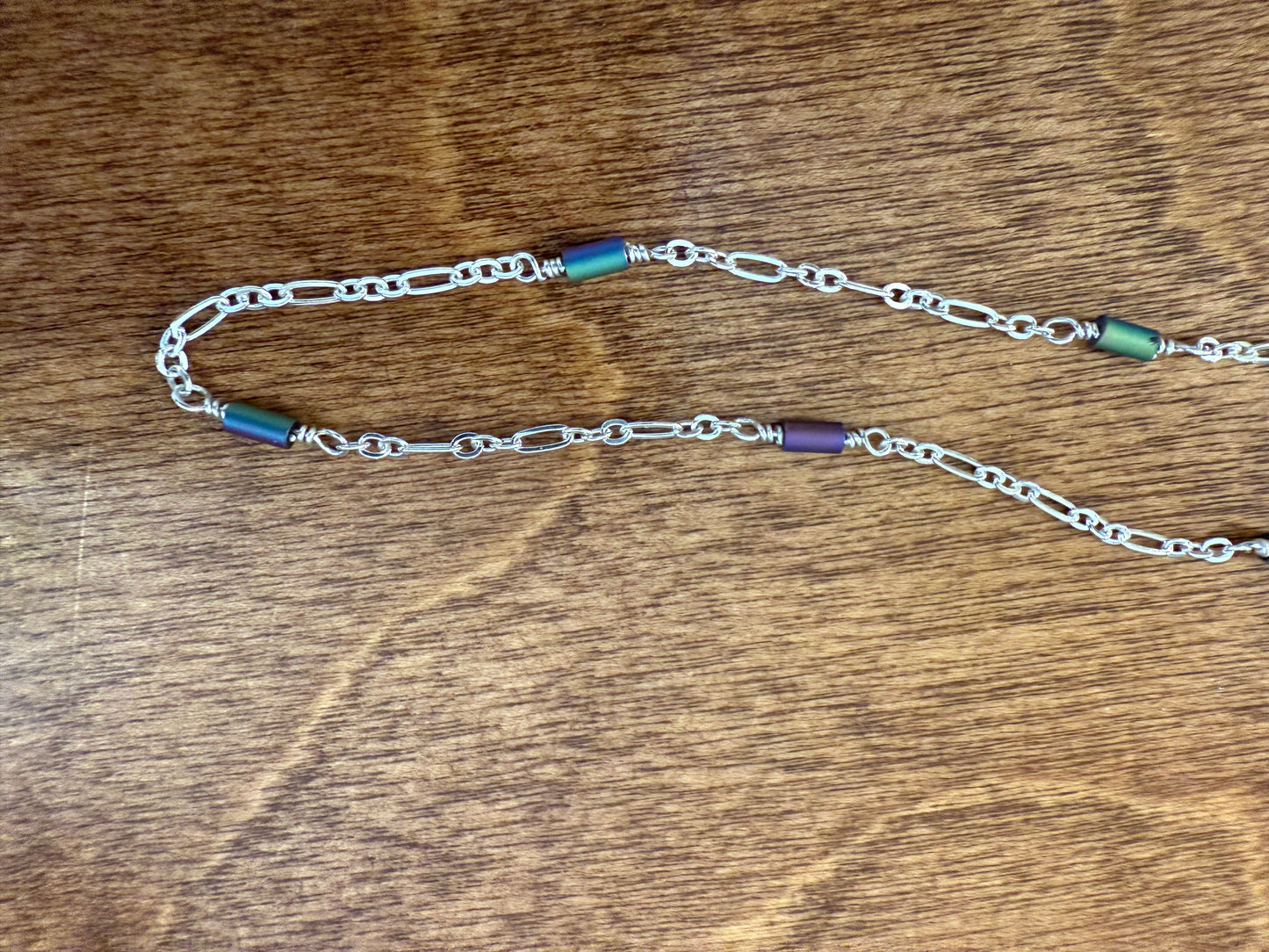 Sterling and Anodized Aluminum Chain