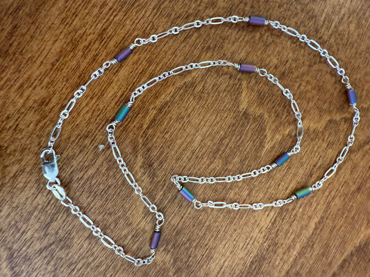 Sterling and Anodized Aluminum Chain