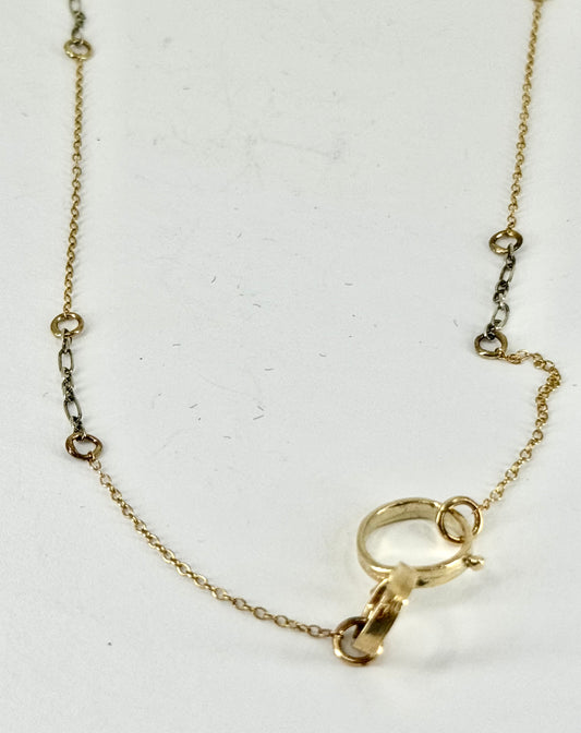 Double Link Gold Necklace