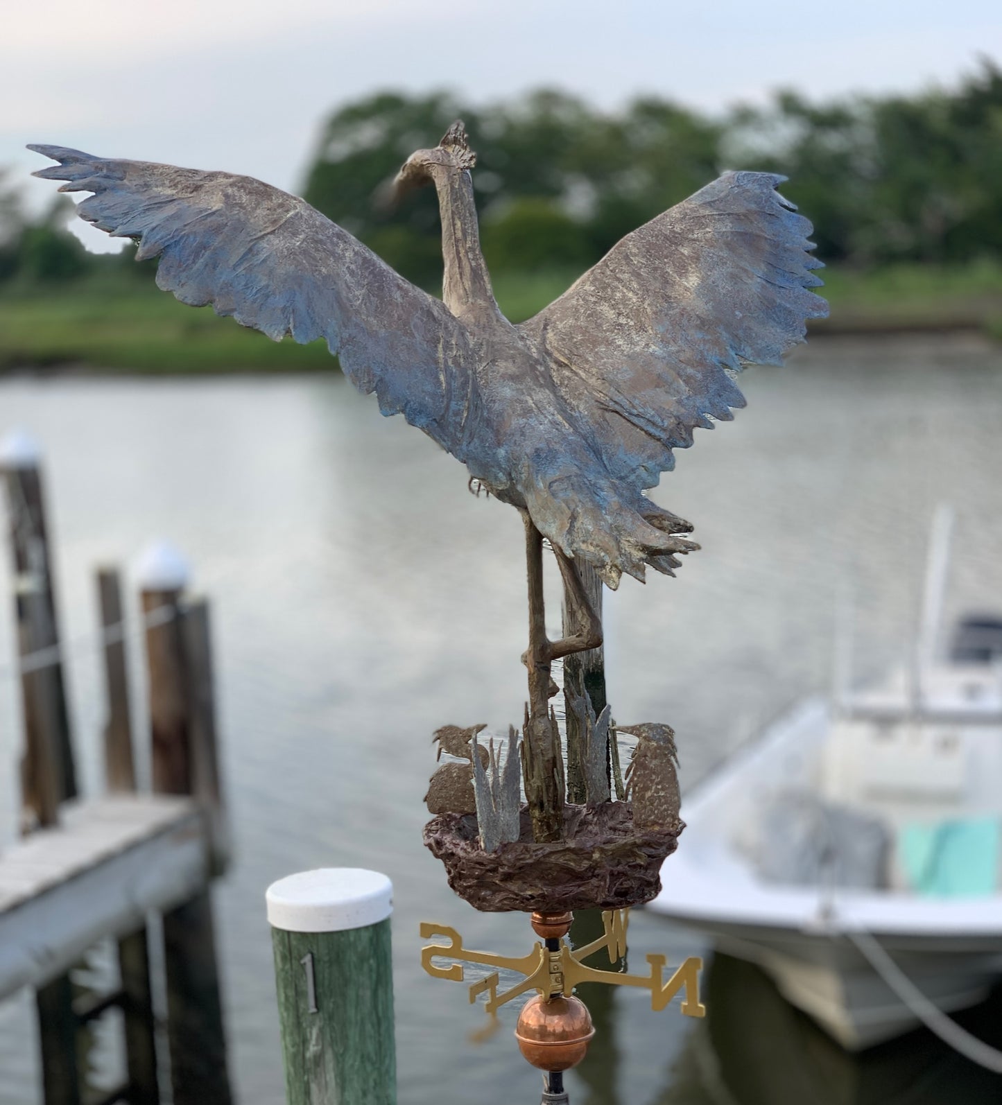 Great Blue Heron Sculpture