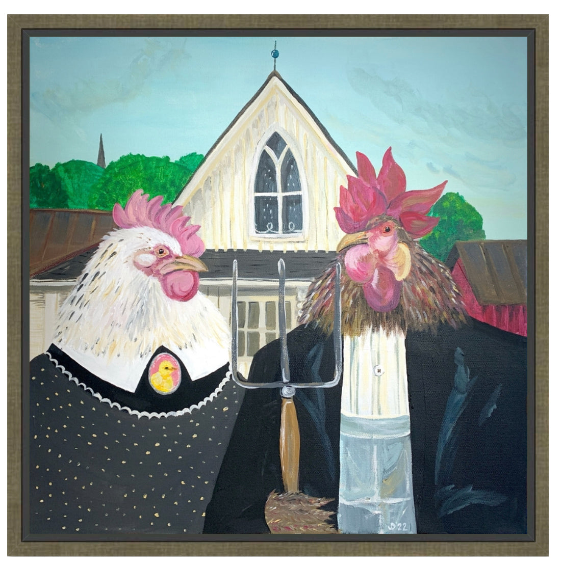 “American Poultry” Painting