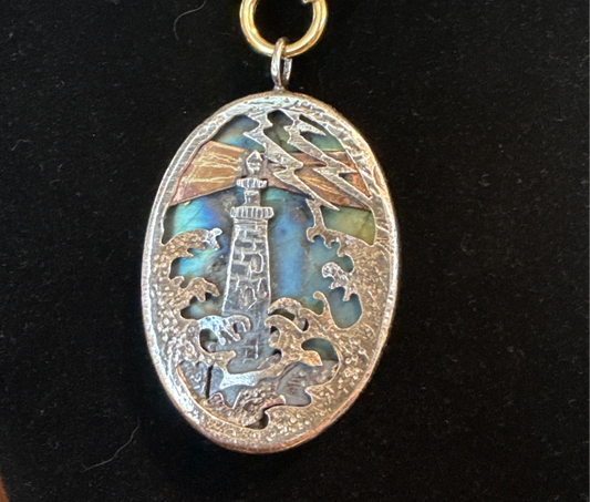 Labradorite Lighthouse Pendant