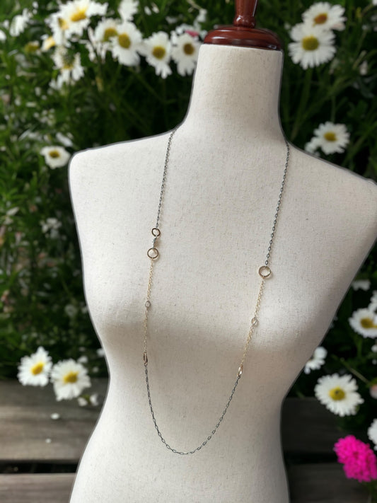 XL Gold and Silver Mixed Metal Chain