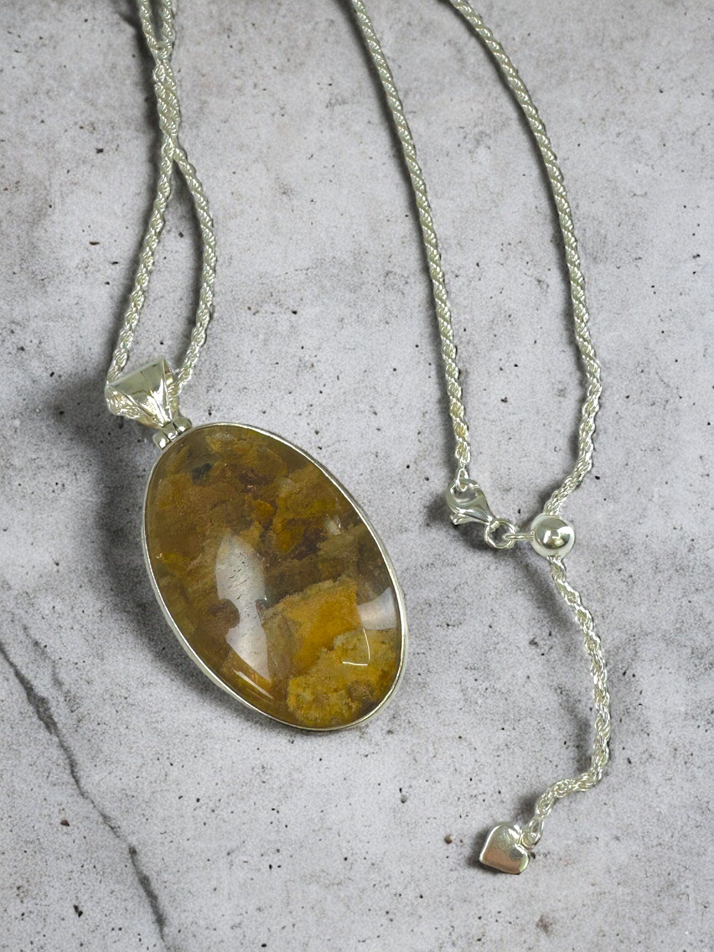 Large Garden Quartz Pendant/ Necklace