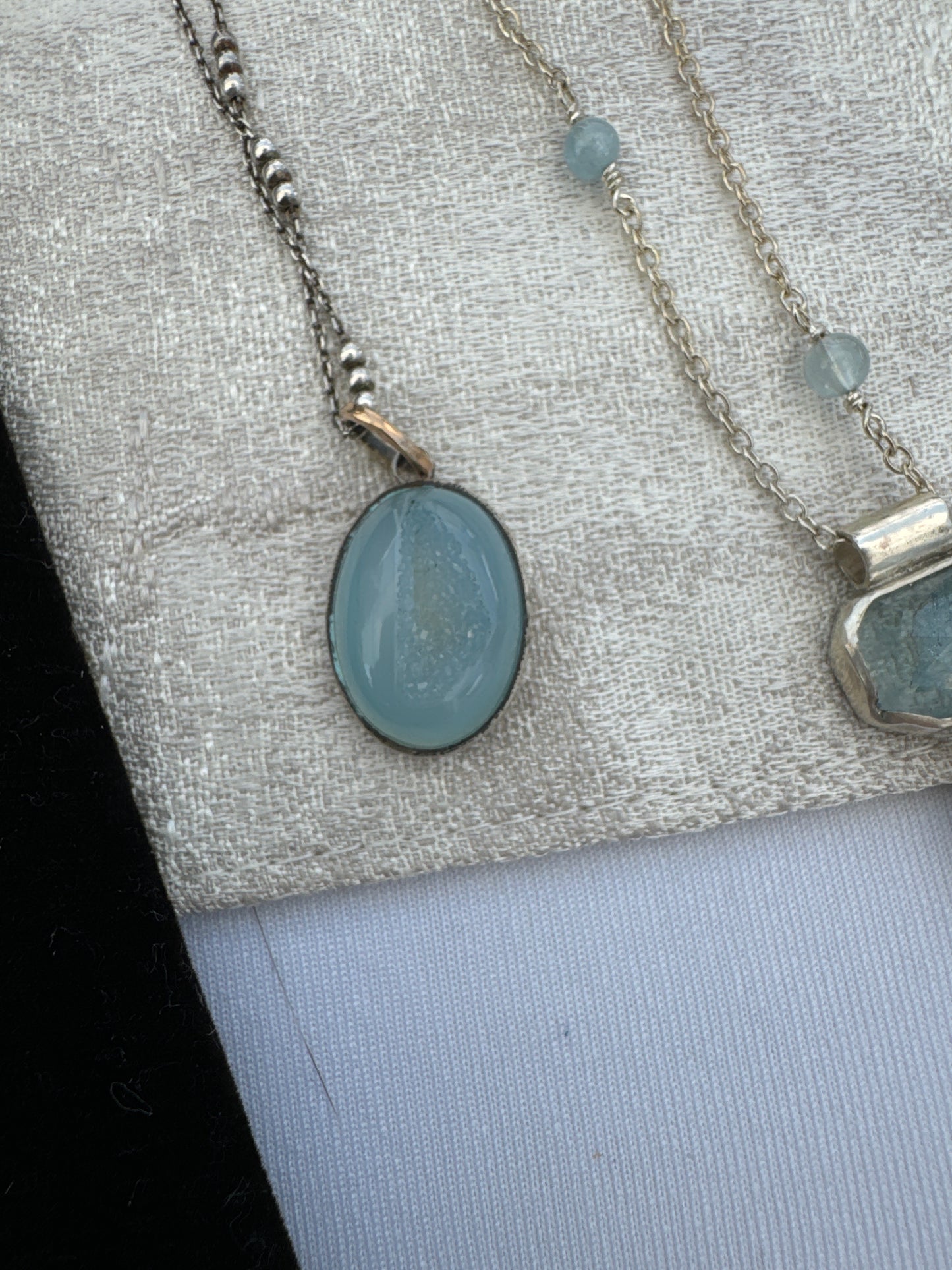 Druzy Aqua Necklace